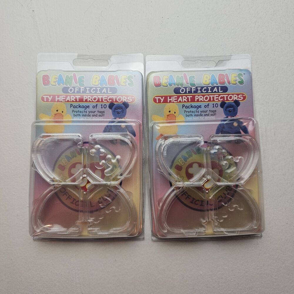 Ty Beanie Babies Official Heart Protectors 10-Pack (2 Packs) 1999 MPN 018850